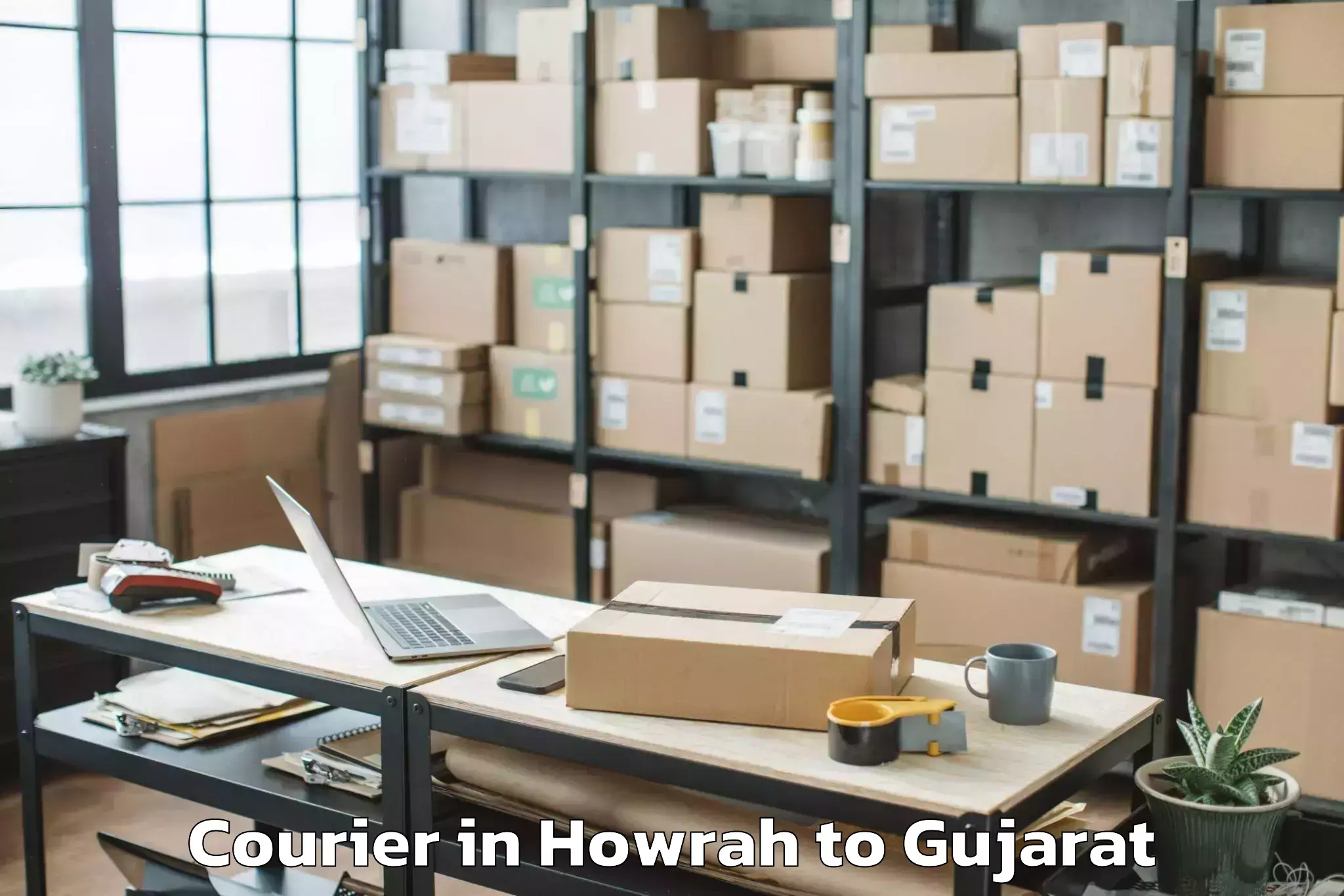 Book Howrah to Surat City Courier Online